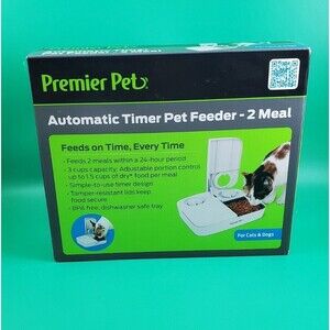 Premier Pet Automatic Timer Pet Feeder, 2 X 1.5 Cup Meals